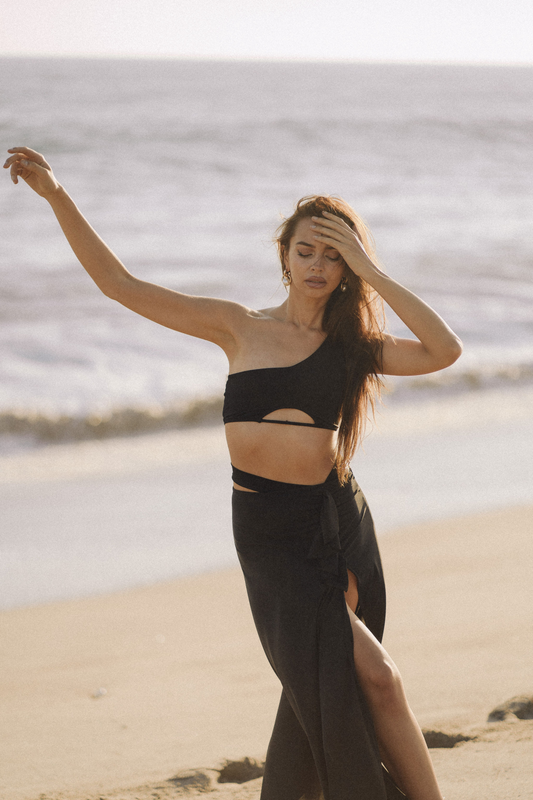 SWEET ESCAPE SKIRT SET MIDNIGHT BLACK